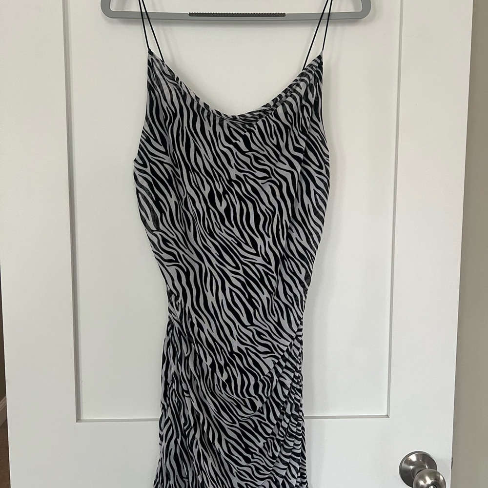 Zebra Print Mini Dress
